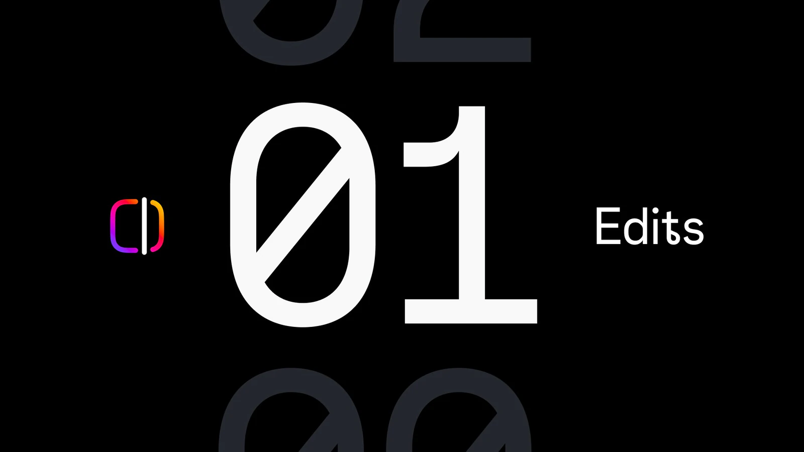 The Edits logo appears beside the number one on a black background.